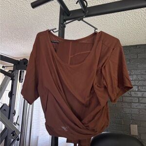 Victoria's Secret Brown Asymmetrical Tie Front Leggings